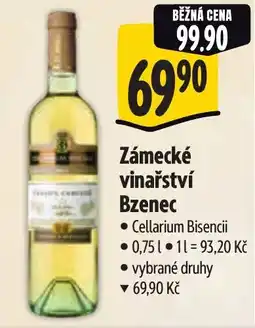 Albert Zámecké vinařství Bzenec nabídka