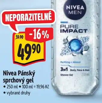 Albert NIVEA Pánský sprchový gel nabídka