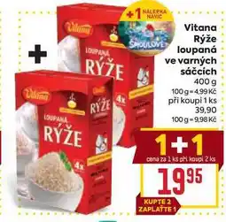 Billa Vitana Rýže loupaná ve varných sáčcích 400 g nabídka
