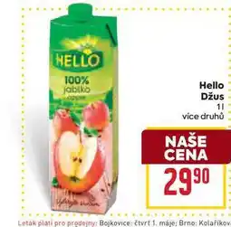Billa Hello Džus 1l nabídka