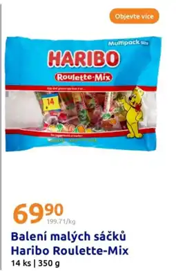 Action Balení malých sáčků Haribo Roulette-Mix nabídka
