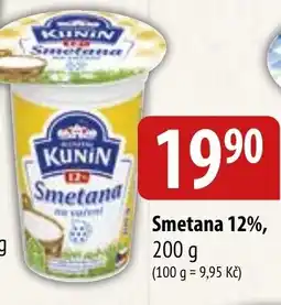 Bala KUNIN Smetana 12% nabídka