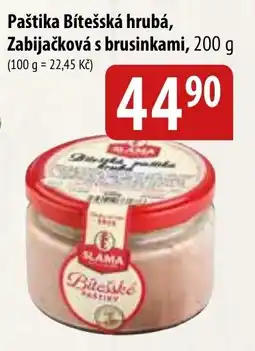 Bala Paštika Bítešská hrubá, Zabijačková s brusinkami nabídka