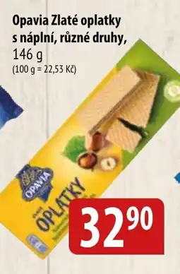 Bala OPAVIA Zlaté oplatky s náplní nabídka