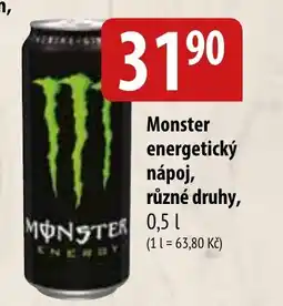 Bala MONSTER energetický nápoj nabídka