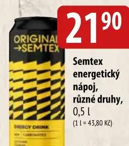 Bala Semtex energetický nápoj nabídka
