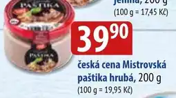 Bala Česká cena Mistrovská paštika hrubá nabídka