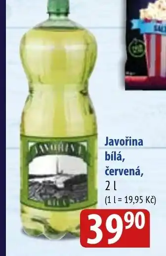Bala Javořina bílá, červená nabídka