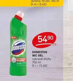 Flop DOMESTOS WC GEL vybrané druhy 750 ml nabídka