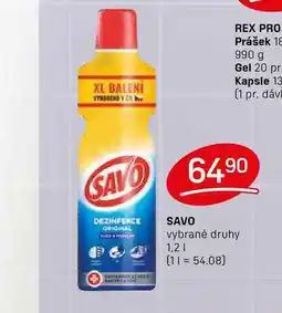 Flop SAVO vybrané druhy 1,2l nabídka