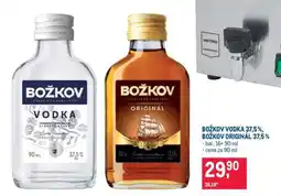 Makro Božkov Vodka 37,5 %, Božkov Originál 37,5 % nabídka