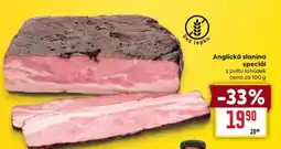 Billa Anglická slanina speciál nabídka