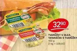 Flop TVARŮŽKY V OLEJI, TATARÁČEK S TVARŮŽKY 100g nabídka