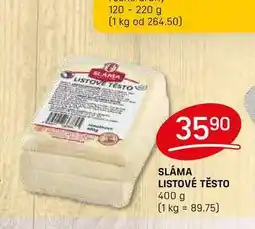 Flop SLÁMA LISTOVÉ TĚSTO 400 g nabídka