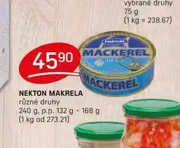 Flop NEKTON MAKRELA 240 g. p.p. 132 g - 168 g nabídka