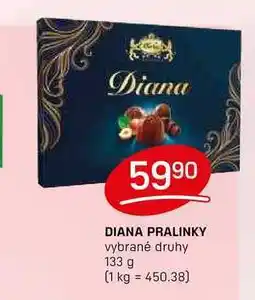 Flop DIANA PRALINKY vybrané druhy 133 g nabídka