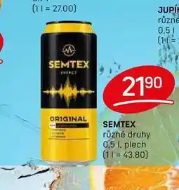 Flop SEMTEX různé druhy 0,5l, plech nabídka