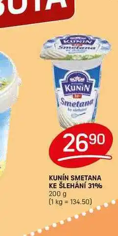 Flop KUNÍN SMETANA KE ŠLEHÁNÍ 31% 200 g nabídka