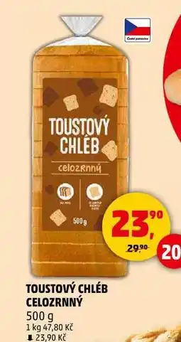 Penny Market TOUSTOVÝ CHLÉB CELOZRNNÝ, 500 g nabídka