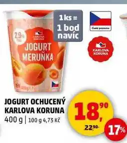 Penny Market JOGURT OCHUCENÝ KARLOVA KORUNA, 400 g nabídka