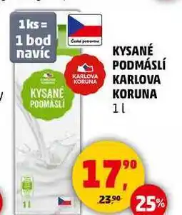 Penny Market KYSANÉ PODMÁSLÍ KORUNA KARLOVA KORUNA, 1 L nabídka
