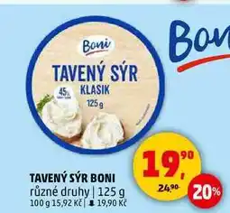 Penny Market TAVENÝ SÝR BONI různé druhy, 125 g nabídka