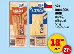 Penny Market SÝR KORBÁČIK BONI uzený, 55 g nabídka