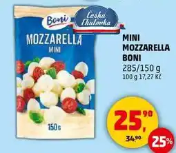 Penny Market MINI MOZZARELLA BONI, 285/150 g nabídka