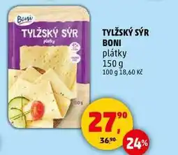 Penny Market TYLŽSKÝ SÝR BONI plátky, 150 g nabídka