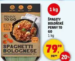Penny Market ŠPAGETY BOLOŇSKÉ PENNY TO GO, 1 kg nabídka