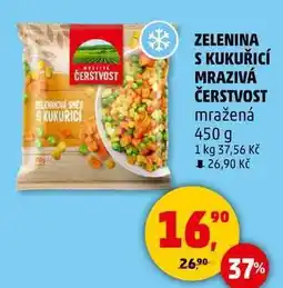 Penny Market ZELENINA S KUKUŘICÍ MRAZIVÁ ČERSTVOST mražená, 450 g nabídka