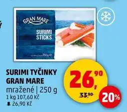Penny Market SURIMI TYČINKY GRAN MARE mražené, 250 g nabídka
