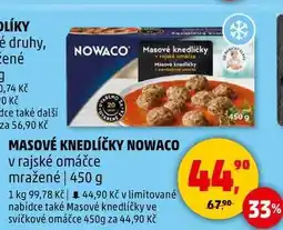 Penny Market MASOVÉ KNEDLÍČKY NOWACO v rajské omáčce mražené, 450 g nabídka