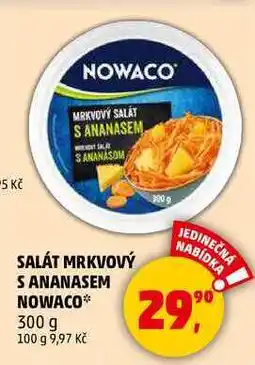 Penny Market SALÁT MRKVOVÝ S ANANASEM NOWACO, 300 g nabídka