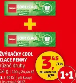 Penny Market ŽVÝKAČKY COOL CLACE PENNY různé druhy, 14 g nabídka