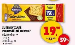Penny Market SUŠENKY ZLATÉ POLOMÁČENÉ OPAVIA různé druhy, 150 g nabídka