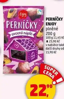 Penny Market PERNÍČKY ENJOY Ovocná náplň plněné, 200 g nabídka