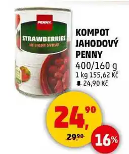 Penny Market KOMPOT JAHODOVÝ PENNY, 400/160 g nabídka