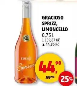 Penny Market GRACIOSO SPRIZZ, LIMONCELLO, 0,75 l nabídka