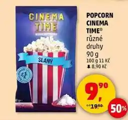 Penny Market POPCORN CINEMA TIME různé druhy, 90 g nabídka