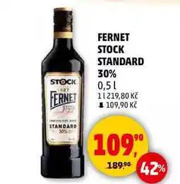 Penny Market FERNET STOCK STANDARD 30%, 0,5 l nabídka