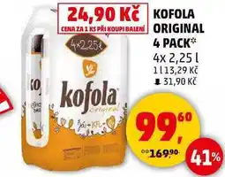 Penny Market KOFOLA ORIGINAL 4 PACK, 4x 2,25 l nabídka