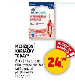 Penny Market MEZIZUBNÍ KARTÁČKY TODAY, 8 ks nabídka