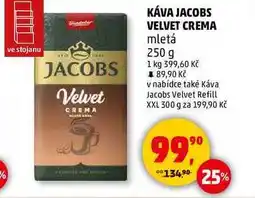 Penny Market KÁVA JACOBS VELVET CREMA mletá, 250 g nabídka