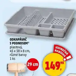 Penny Market ODKAPÁVAČ S PODNOSEM plastový, 45 x 38 x 8 cm, různé barvy, 1 ks nabídka