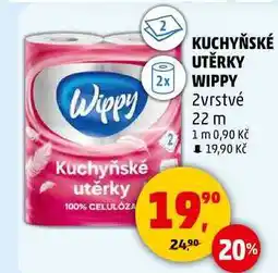 Penny Market KUCHYŇSKÉ UTĚRKY 2x WIPPY, 2vrstvé 22 m nabídka
