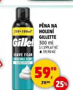 Penny Market GILLETTE pěna na holení, 300 ml nabídka