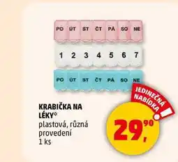 Penny Market KRABIČKA NA LÉKY plastová, různá provedení, 1 ks nabídka