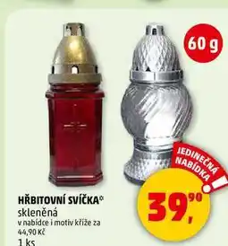 Penny Market HŘBITOVNÍ SVÍČKA skleněná, 1 ks nabídka