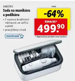 Lidl SANITAS Sada na manikúru a pedikúru nabídka